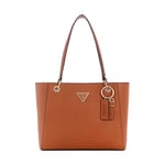 GUESS Small Noel Tote, fourre-Tout, Sac à bandoulière Femme, Cognac Clair, Taille Unique