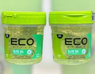 2 x Eco Style Olive Oil Styling Hair Gel 236ml (8 fl.oz)