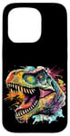 Coque pour iPhone 15 Pro T Rex Pop Art, Dinosaure