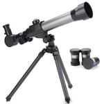 gerFogoo LingNuo Astronomical Telescope,20X 30X 40X Kids Telescopes 60mm Refractor Telescope with Compass&Tripod Science Educational Toys Gifts for Boys Girls Beginners