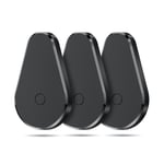 HOXE Air Tracker Tag 3 Pack, Key Finder Smart Tag Works with Apple Find My App (iOS Only), Item Locaror Tracking Tag for Luggage, Suitcases and More, Worldwide Tracking, Replaceable Battery, Black