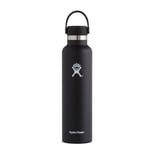 Hydro Flask Standard Mouth Flex 24oz 709ml (Svart (BLACK))