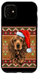 Coque pour iPhone 11 Enjoy Christmas New Year Present T-shirt, Xmas Santa Dog Fun