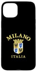 Coque pour iPhone 15 Plus Drapeau Milan Vintage Italie Souvenir Italie Milano Empire romain