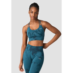 Define Seamless Tie Dye Sports Bra, Dark Teal