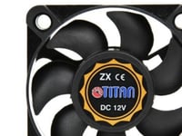 Titan Tfd-5010M12z, Fan, 5 Cm, 4500 Rpm, 23 Db, 8,63 Cfm, Svart