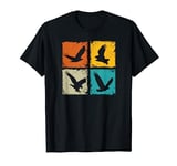 Retro squares falcons eagles falconry hawking falconer gift T-Shirt