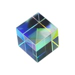 Mini Crystal Glass Prism Cube, Optiskt Glas RGB Dispersion Prism X-Cub