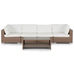 Comfort Garden Loungegrupp Bahamas 4-sits med Bord Hylla Utomhus 644765C