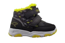 KangaROOS Garçon Unisex Kinder KS-Goku V Bottes, Jet Black Citron Chrome, 27 EU