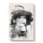 Audrey Hepburn (2) Canvas Print for Living Room Bedroom Home Office Décor, Wall Art Picture Ready to Hang, 30 x 20 Inch (76 x 50 cm)