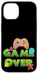 Coque pour iPhone 14 Game Over Vintage Retro Jeux Vidéo Gaming