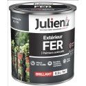 Peinture solvant fer métal anti rouille gris anthracite RAL 7016 brillant 0.5L JULIEN