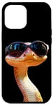 Coque pour iPhone 12 Pro Max Serpent avec Lunettes de Soleil Python Cobra Mamba Serpents