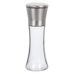 1x Silver 180ml Stainless Steel Salt & Pepper Mill Manual Kitchen Spice Grinder