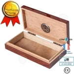 CONFO® Cedar Wood Humidor Humidor Bärbar Humidor Humidor med Hygrometer Cigarrskåp och förvaringslåda