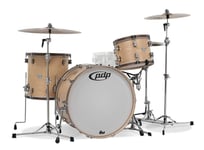 PDP Concept Classic Series 3-Piece Maple Shell Pack, Natural w/Walnut Hoops