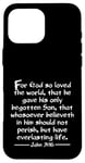 iPhone 16 Pro Max John 3:16 Whole Verse King James Bible For God So Loved KJV Case