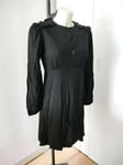 MANGO petite robe noire 439 woman taille S 34/36 manches longues neuve 