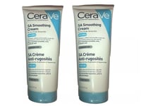 2x CeraVe SA Smoothing Cream for Dry, Rough, Bumpy Skin with Ceramides, UREA 6oz