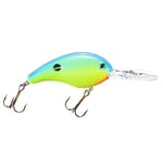 Strike King Pro-Model Silent 5XD Series Crankbait, Powder Blue Back Chartreuse, 5/8-Ounce