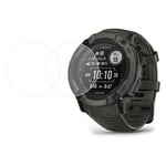 Garmin Instinct 2X Solar Glass Skärmskydd - 2 st - Genomskinlig