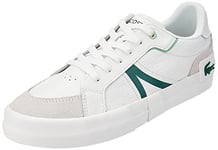 Lacoste Homme L004 0722 2 CMA Baskets, WHT/GRN, 42 EU