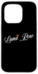 Coque pour iPhone 15 Pro Luna Rose Custom Name for Kids Toddlers Women - Luna Rose