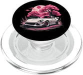 Love JDM Race Girl Racer Car Sakura Rose Cerisier Fleur PopSockets PopGrip pour MagSafe