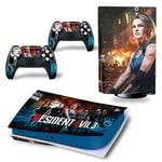 Autocollant Stickers de Protection pour Console Sony PS5 Edition Standard - - Resident Evil (TN-PS5Disk-4384)