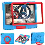 Fire HD 10 Tablet Case for Kids (13/11th Gen, 2023/2021) -Mansiruyi Lightweight Shockproof Case with Screen Protector Handle Stand for Fire HD 10 Kids & Kids Pro Tablet,Not fit iPad Samsung case -Blue