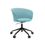 HEM - Kendo Swivel Chair 5-star Castors - Icicle/Black - Työpöydän tuolit - Sabine Marcelis,LucidiPevere - Sininen - Metalli/Puu/Vaahto/Muovi/Villa