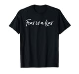 Fear is a Liar Cute Armor of God Bible Verse Quote Christian T-Shirt