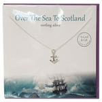 Sterling Silver Pendant with Card - Over The Sea To Scotland OSAP