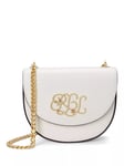 Lauren Ralph Lauren Witley Leather Flapover Crossbody Bag, Soft White