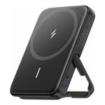 Anker 322 MagGo Battery 12W Trådløs Powerbank 5000 mAh - MagSafe-Kompatibel - Svart