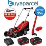 Einhell GE-CM 18/33 18v Cordless Lawnmower 33cm Lawn Mower + Grass Trimmer 2x4ah