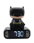 LEXIBOOK Digital Alarm Night Light Snooze, Childrens Clock, Luminous Batman, Bla