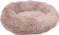 Flamingo Panier Rond Chien Coussin Chat Panier Donut 50 cm Ø Brun Clair