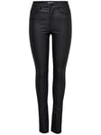 Only Femme Onlanne Mid Waist Coated Noos Jean Skinny, Black 1, 29W / 30L EU