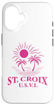 Coque pour iPhone 16 Souvenirs de Saint-Croix usvi Îles Vierges américaines Rappel de vacances