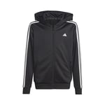 adidas Essentials 3-Stripes Full-Zip Gilet En Coton Garçons - Noir , Blanc