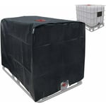 Tarp Ibc Tank Cover 120 x 100 x 116 1000 l - Hdpe, Noir, Tank Container Cover 210D Rainwater Tank Tank - Forehill