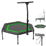 Sportplus Trampoline de Fitness/Gymnastique - Pliable - Système de Cordes Bungee - Ø 126 cm - Parfait pour l'intérieur - Poids de l'Utilisateur jusqu'à 130 kg