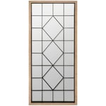 Atmosphera - Miroir Enzo en bois H165cm créateur d'intérieur - Marron