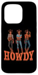 Coque pour iPhone 15 Pro Black Girl Cowgirl Howdy Melanin Women Western Rodeo Cowboy