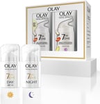 Olay Total Effects Anti-Ageing 7in1 Gift Set: Day Cream Moisturiser 37ml, Night