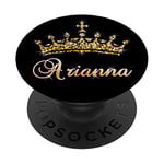 Arianna Name Crown Queen Princess Royal Design - Arianna PopSockets Swappable PopGrip