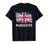 Manchester British United Kingdom Flag Vintage UK Souvenir T-Shirt