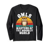 Owls Masters of the Moonlit World Owl Long Sleeve T-Shirt